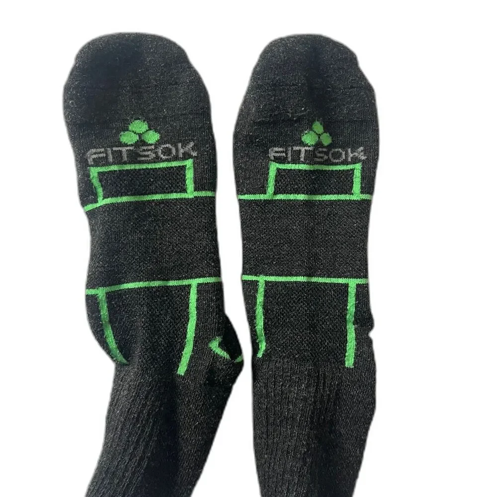 FitSok merino wool quarter ankle low socks dark gray SZ M women?